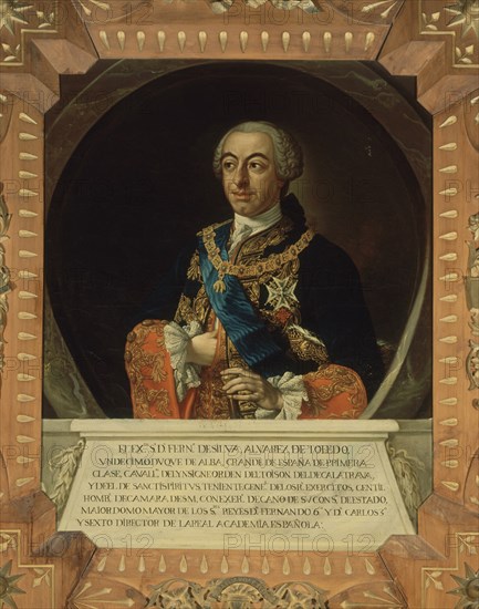 FERNANDO DE SILVA ALVAREZ DE TOLEDO(1714- 1776)- DUQUE DE ALBA- SEXTO DIRECTOR DE LA ACADEMIA-O/L
MADRID, ACADEMIA DE LA LENGUA
MADRID

This image is not downloadable. Contact us for the high res.