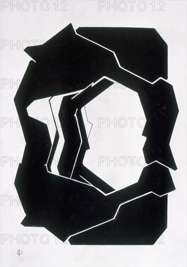 PALAZUELO PABLO 1916-
SINENSIS- I- GOUCHE- PAPEL ARCHES- PAL 387- 1999
MADRID, GALERIA SOLEDAD LORENZO
MADRID