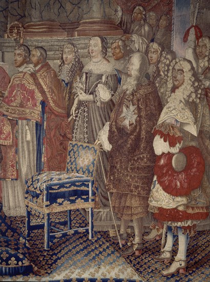 Le mariage de Louis XIV et de Marie-Thérèse à Saint-Jean de Luz le 9 juin 1660 (detail)