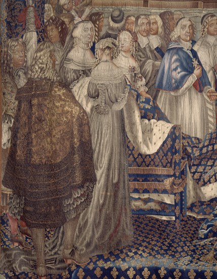 Le mariage de Louis XIV et de Marie-Thérèse à Saint-Jean de Luz le 9 juin 1660 (détail)