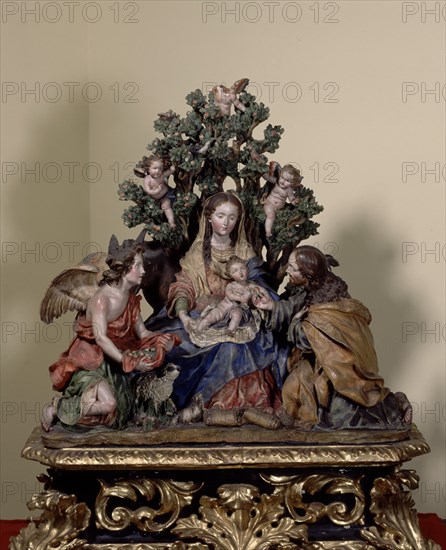 ROLDAN LUISA(ROLDANA) 1654-1704
DESCANSO EN LA HUIDA A EGIPTO-S XVII- ESCULTURA POLICROMADA/BARRO COCIDO
MADRID, COLECCION GUELL
MADRID
