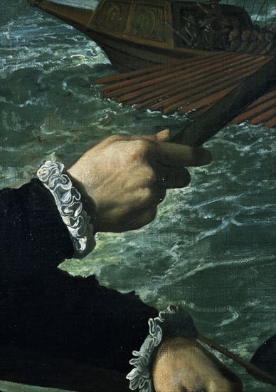 Zurbaran, Defence of Cadiz against the English - Don Fernando Giron's Hand (detail)