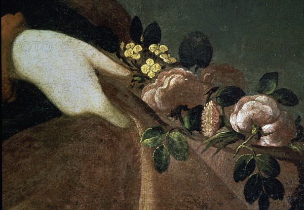 Zurbaran, Ste. Casilda or Ste. Isabel of Portugal - Detail from the roses