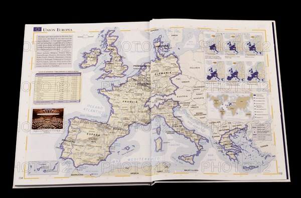 MAPA DE LA UNION EUROPEA - EUROPA DESPUES DE 1993