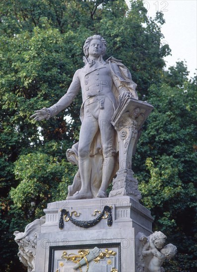 Statue of Mozart in Vienna