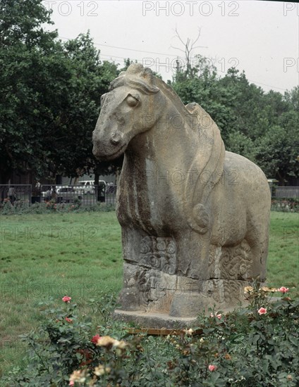 CABALLO - ESCULTURA EN PIEDRA - 3 METROS DE ALTO
XIAN, MUSEO P DE SHAANXI
CHINA