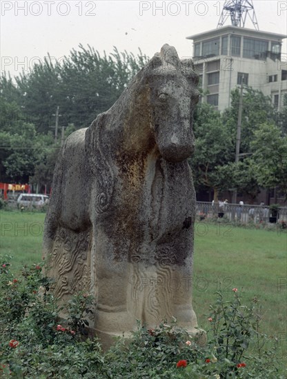 CABALLO - ESCULTURA EN PIEDRA - 3 METROS DE ALTO
XIAN, MUSEO P DE SHAANXI
CHINA