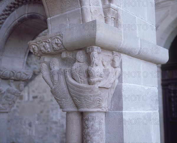 LA PESCA MILAGROSA - CAPITEL DEL CLAUSTRO ROMANICO - S XII
BOTAYA, MONANSTERIO DE SAN JUAN DE LA PEÑA
HUESCA