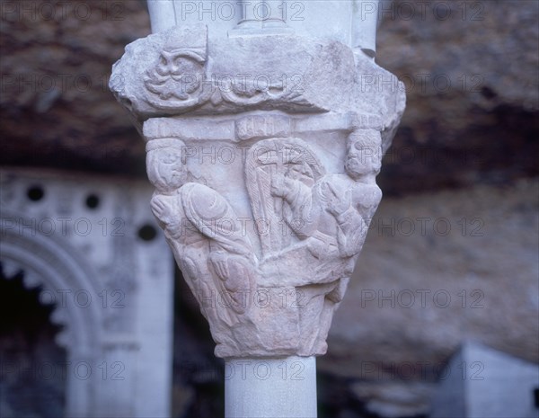 CAPITEL DEL CLAUSTRO ROMANICO - S XII
BOTAYA, MONANSTERIO DE SAN JUAN DE LA PEÑA
HUESCA