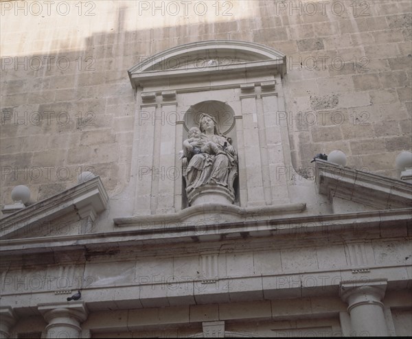 EXTERIOR - DETALLE DE LA HORNACINA DE LA PORTADA LATERAL - S XVII
ALICANTE, COLEGIATA SAN NICOLAS BARI
ALICANTE