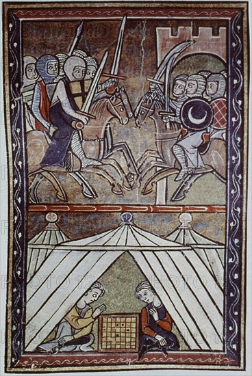 MINIATURA- COMBATE DE CRUZADOS CONTRA SARRACENOS- MANUSCRITO S XIV
LONDRES, BRITISH MUSEUM
INGLATERRA

This image is not downloadable. Contact us for the high res.