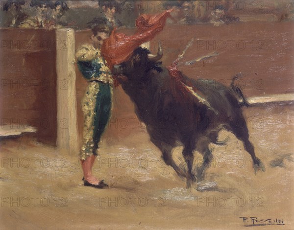 RESSENDI ROMERO BALDOMERO 1922-77
PASE NATURAL  CORRIDA DE TOROS
MADRID, COLECCION VIUDA BIENVENIDA
MADRID