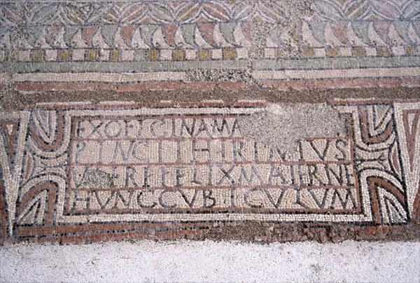 INSCRIPCION DE ENTRADA AL CUBICULO DE LA VILLA DE MATERNO CINEGIO - S IV
CARRANQUE, VILLA ROMANA
TOLEDO