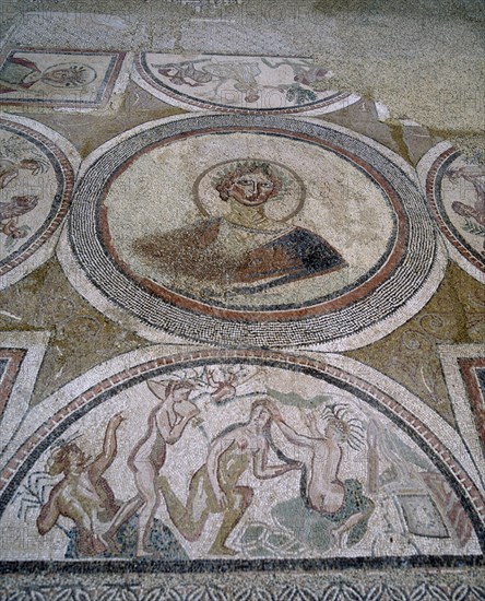 MOSAICO- VILLA DE MATERNO CINEGIO- TONDO CENTRAL DOMINA DE LA CASA-LUNETA DE ACTEON Y DIANA-S IV
CARRANQUE, VILLA ROMANA
TOLEDO