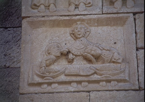 DET- ENJUTA ESCULPIDA CON LA ULTIMA CENA - CRISTO JUDAS Y SAN JUAN - S XII
PUENTE ARENAS, IGLESIA DE SAN PEDRO DE TEJADA
BURGOS