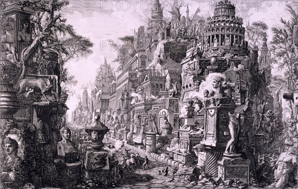 PIRANESI GIAMBATTISTA 1720/78
MONUMENTO SEPULCRAL DE ROMA Y DE LA CAMPIÑA ROMANA-TOMO II DE SU LIBRO LA ANTIGÜEDAD ROMANA
MADRID, SENADO-BIBLIOTECA
MADRID