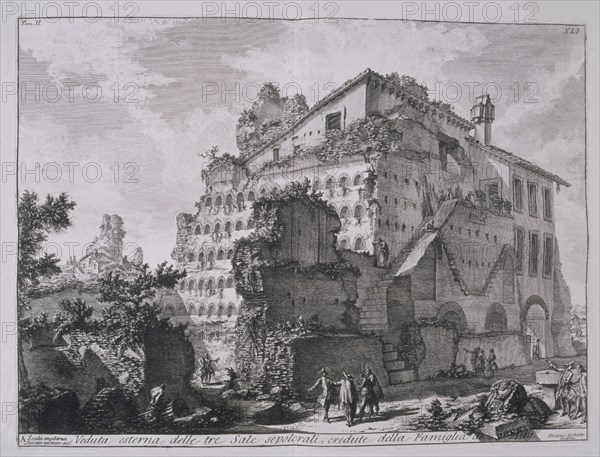 PIRANESI GIAMBATTISTA 1720/78
VEDUTA ESTERNA DELLE TRE SALE SEPOLCRATI- GRAB DEL TOMO II DE SU LIBRO LA ANTIGÜEDAD ROMANA
MADRID, SENADO-BIBLIOTECA
MADRID

This image is not downloadable. Contact us for the high res.