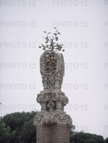 GAUDI ANTONI 1852-1926
REMATE ARQUITECTONICO CON EL NARANJO DE ANTIMONIO - 1884-87
BARCELONA, FINCA GUELL
BARCELONA