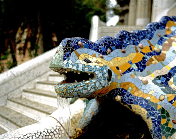 Gaudi, Parc Güell à Barcelone