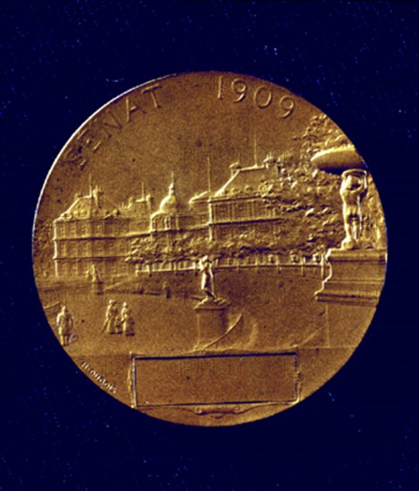 MEDALLA CONMEMORATIVA - SENADO FRANCES 1909
MADRID, SENADO-BIBLIOTECA
MADRID