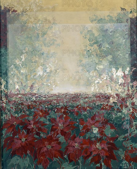 CARMEN IO
JARDIN CON FLORES ROJAS DE PASCUA - 92x111
MADRID, COLECCION PARTICULAR
MADRID