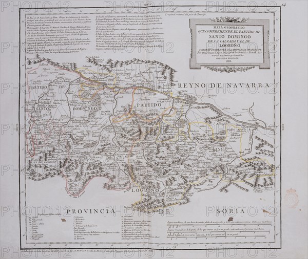 LOPEZ TOMAS 1730/1802
MAPA- PARTIDO DE STO DOMINGO DE LA CALZADA Y DE LOGROÑO- PROVINCIA DE BURGOS- 2ª EDICION 1819
MADRID, BIBLIOTECA NACIONAL MAPAS
MADRID