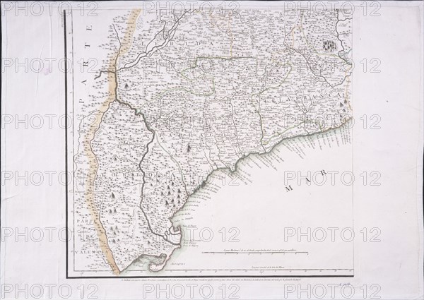 LOPEZ TOMAS 1730/1802
MAPA DE PARTE DEL PRINCIPADO DE CATALUÑA - 1776 - (PARTE SEGUNDA)
MADRID, BIBLIOTECA NACIONAL MAPAS
MADRID
This image is not downloadable. Contact us for the high res.