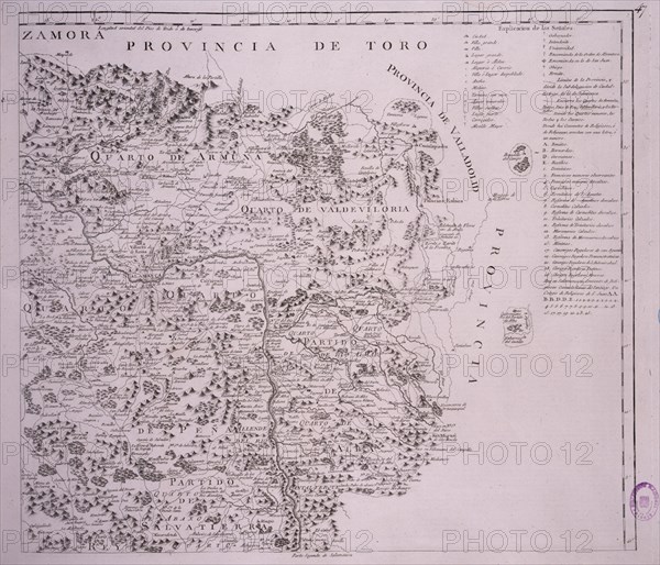 LOPEZ TOMAS 1730/1802
MAPA GEOGRAFICO DE LA PROVINCIA DE SALAMANCA - 1783 - (2ª PARTE)
MADRID, BIBLIOTECA NACIONAL MAPAS
MADRID
