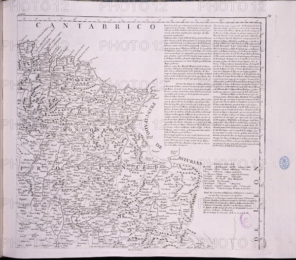 LOPEZ TOMAS 1730/1802
MAPA DEL REINO DE GALICIA DEDICADO A JOSE MOÑINO CONDE DE FLORIDABLANCA -  1784 - (2ª PARTE)
MADRID, BIBLIOTECA NACIONAL MAPAS
MADRID