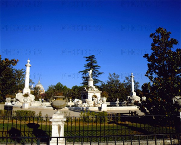 Gonzalez Vélasquez, Fontaine d'Hercule et Antée aux jardins du Parterre