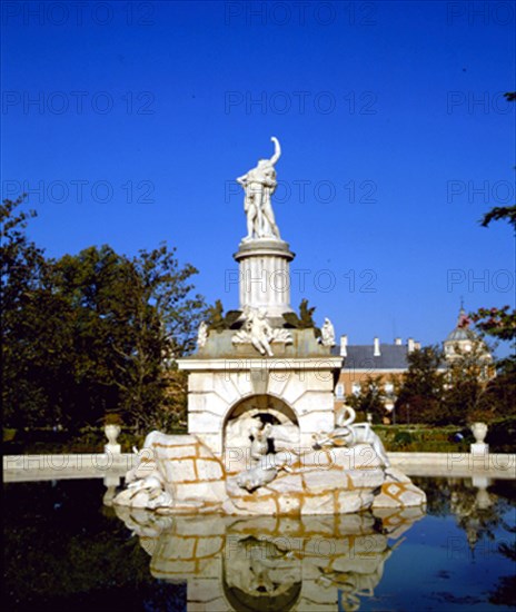 Gonzalez Vélasquez, Fontaine d'Hercule et Antée aux jardins du Parterre