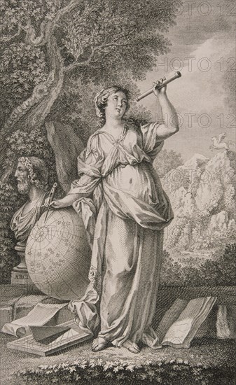 PARET Y ALCAZAR LUIS 1746/1799
URANIA MUSA DE LA ASTRONOMIA - GRABADO REALIZADO POR MORENO TEXADA - S XIX
MADRID, COLECCION PARTICULAR
MADRID