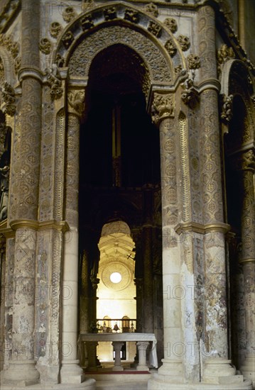 INTERIOR DE LA IGLESIA - S XII MODIFICADA EN EL S XVI - ROTONDA DE LOS TEMPLARIOS
TOMAR, CONVENTO DEL SANTO CRISTO
PORTUGAL