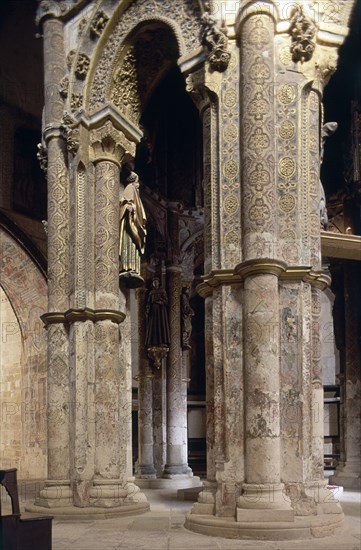 INTERIOR DE LA IGLESIA - S XII MODIFICADA EN EL S XVI - ROTONDA DE LOS TEMPLARIOS
TOMAR, CONVENTO DEL SANTO CRISTO
PORTUGAL