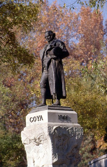 Benlliure, statue of Francisco de Goya