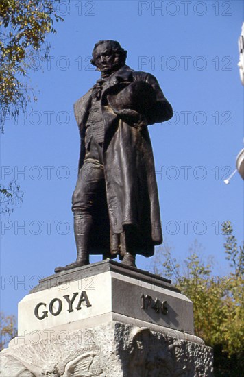 Benlliure, statue de Francisco de Goya