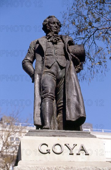 Benlliure, statue of Francisco de Goya