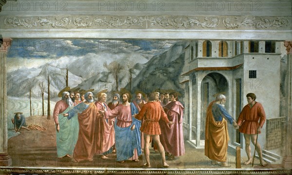 Masaccio, Le Paiement du tribut