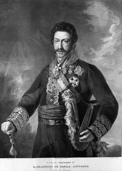 LOPEZ VICENTE 1772/1850
LITOGRAFIA DE DON FRANCISCO DE PAULA ANTONIO INFANTE DE ESPAÑA - S XIX
MADRID, MUSEO MUNICIPAL
MADRID