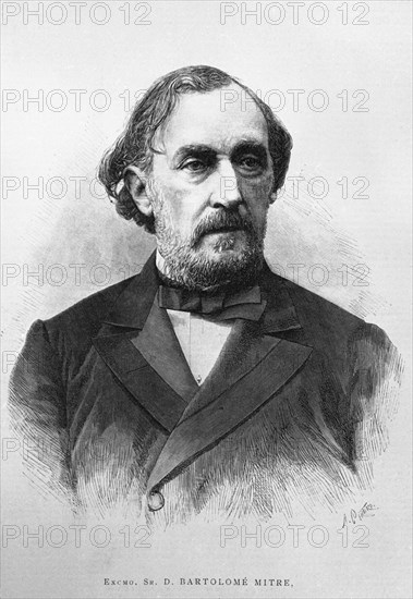 BARTOLOME MITRE  - EXPRESIDENTE DE LA REPUBLICA ARGENTINA - 1821/1906
MADRID, BIBLIOTECA NACIONAL
MADRID