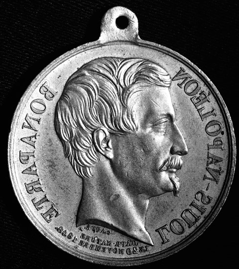 MEDALLA DE LUIS NAPOLEON BONAPARTE - 1843
Madrid, musée Lazaro Galdiano