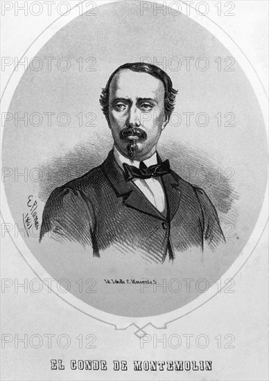 PLANAS E
RETRATO DEL CONDE DE MONTEMOLIN - GRABADO 1861
MADRID, MUSEO ROMANTICO
MADRID