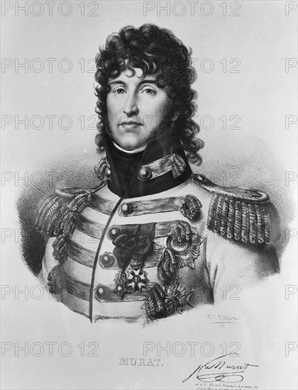 RETRATO DE JOACHIM MURAT MARISCAL DE FRANCIA Y REY DE NAPOLES - LITOGRAFIA S XIX
MADRID, MUSEO ROMANTICO
MADRID