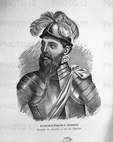 LASARTE
RETRATO DE FRANCISCO PIZARRO - 1476/1541
MADRID, BIBLIOTECA NACIONAL GRABADO
MADRID