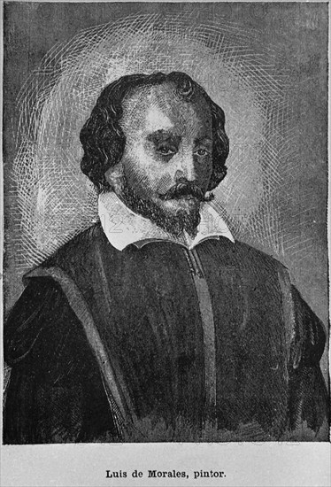 RETRATO DEL PINTOR LUIS MORALES - 1515/1586
MADRID, BIBLIOTECA NACIONAL GRABADO
MADRID