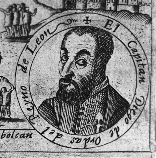 RETRATO DE DIEGO DE ORDAS- 1480/1532 - CONQUISTADOR ESPAÑOL
MADRID, BIBLIOTECA NACIONAL
MADRID