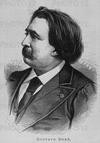 RETRATO DE GUSTAVO DORE - 1832/1883 - DIBUJANTE Y GRABADOR FRANCES
MADRID, BIBLIOTECA NACIONAL PERIODICOS
MADRID