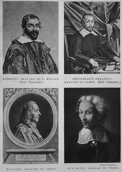 GASSENDI(1532/1655) - RENAUDOT(1586/1653) - MALPIGHI(1628/1694) - PATIN(1601/1672) - MEDICOS S XVII
MADRID, BIBLIOTECA NACIONAL GRABADO
MADRID