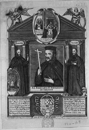 RETRATO DEL HERMANO BERNARDINO OBREGON 1540/1599 - GABRIEL FONTANET - ALONSO DE CARCAMO
MADRID, BIBLIOTECA NACIONAL
MADRID