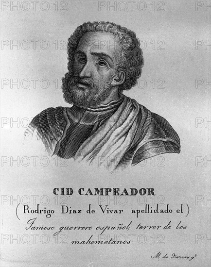 XAXARS M
RODRIGO DIAZ DE VIVAR - CID CAMPEADOR -85x116
MADRID, BIBLIOTECA NACIONAL GRABADO
MADRID